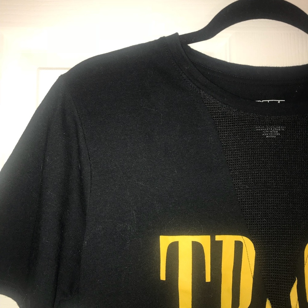 Trust No One Graphic T With Mesh V-Neck - Picture 4 of 8